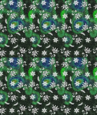 Tony 'nin kumaş kalıbını çiz. Raster illüstrasyonu. Modaya uygun kumaş deseni. Küçük çiçekte sevimli çiçek deseni var..