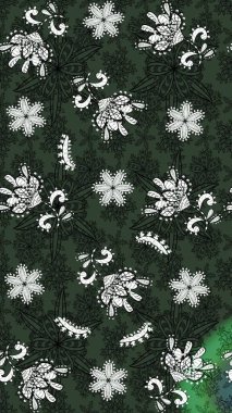 Raster illüstrasyonu. Güzel kumaş deseni. Bahar çiçekli güzel bir çiçek deseni..