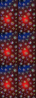 Tekstil, tebrik kartı, boyama kitabı, telefon kılıfı baskısı için kullanılabilir. Etnik Mandala süsü. Raster Henna dövme stili. Hint çiçekli desenli şal desenli..