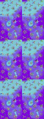 Zarif, parlak ve eskiz menekşe ve mavi çiçek desenli tasarım. Sabıka baskıları, bebek kıyafetleri, duvar kâğıtları, paket kutuları vb..