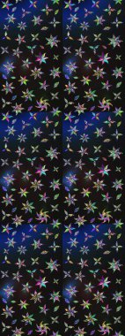 Güzel çiçek deseni. Gri ve mavi renkte çiçekler. Renkli Bahar Teması eskiz kalıbı. Düz Çiçek Elementleri Tasarımı.