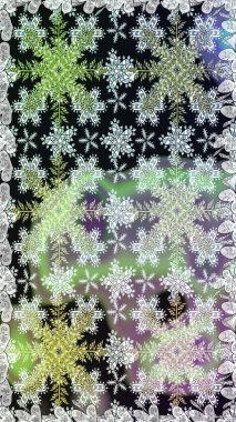 Raster illüstrasyonu. Gri ve nötr renklerde, altın elementlerle klasik, pürüzsüz desen.