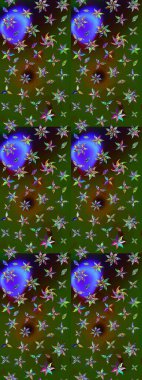 Sketch Floral Pattern in Raster illustration. Fancy fabric pattern. Colour Spring Theme sketch pattern Background. Flat Flower Elements Design.