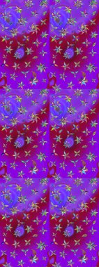 Güzel suluboya yaz çiçekleri deseni..