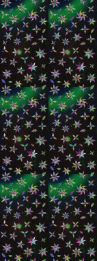 Çiçek deseni. Raster güzel kumaş deseni çiziyor. Renkli Bahar Teması eskiz kalıbı. Düz Çiçek Elementleri Tasarımı.