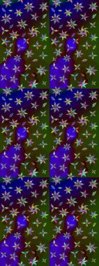 Klasik çiçekler. El çizimi, soyut ve süslü elementler. Yaz çiçekleri teması. Kahverengi ve yeşil renkler. Suluboya resim taklit Raster illüstrasyonu.