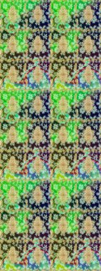 2019 Noel 'i, kar tanesi, yeni yıl. Altın elementli yeşil renkte klasik eskiz deseni.