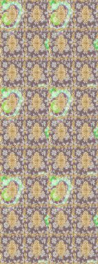 Klasik altın desenli eskiz. Raster illüstrasyonu. Tekrarlayan elementlerle soyut arkaplan oluşturun. Altın elementli nötr renkler üzerine altın çizim deseni.