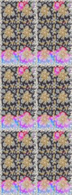 Barok tarzında kusursuz bir doğulu süsü. Raster oryantal süs. Gri renkli ve altın elementli altın desenli. Geleneksel klasik altın desen.