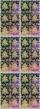 Raster illüstrasyonu. Gri renkler ve altın elementler üzerinde altın pürüzsüz desen. Tekrarlayan elementlerle soyut arkaplan oluşturun. Kusursuz, klasik altın desen..