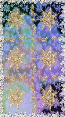 Tarafsız ve mavi renklerde grafiksel modern kusursuz desen. Duvar kâğıdı barok, İspanyol kumaşı. Kusursuz çiçek deseni. Kusursuz raster arkaplanı.