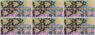 Kusursuz soyut bir arkaplan. Oriental raster klasik gri, nötr ve altın desenli. Raster illüstrasyonu.