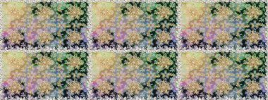 Tarafsız ve gri renklerdeki altın desenli altın elementler. Süslü raster dekorasyonu. Barok tarzında duvar kağıdı tasarımı için kusursuz damaske deseni arkaplanı.