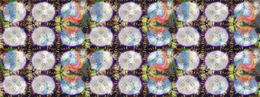 Raster illüstrasyonu. Tarafsız ve gri renklerde. Güzel kumaş deseni. Raster illüstrasyonunda çiçek deseni çizimi.