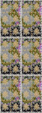 Raster Golden Mehndi kusursuz desen. Gri ve nötr renklerde desen. Kına dövmeli süs çiçekleri, altın çıkartmalar, mehndi ve yoga tasarımı, kartlar ve parmak izleri..