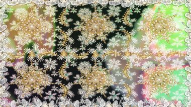 2019 Noel 'i, kar tanesi, yeni yıl. Tarafsız ve gri renklerde altın elementlerle klasik, pürüzsüz desen.