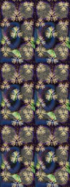 Simple floral sketch pattern with small flowers. Raster illustration. Elegant decorative ornament for fashion print, scrapbook, wrapping paper, wallpaper. Cute flowers on gray and brown colors.