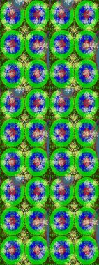 Düz Çiçek Elementleri Tasarımı. Çiçeksel fantezi tasarımı ve parlak bir arka plan çizimi. Renkli Bahar Teması çizim şablonu.