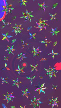 Millefleur 'lar. Küçük mor, mor ve çiçekli oldukça eski bir besin torbası deseni. Tekstil, kumaş, kapaklar, duvar kağıtları, baskı, paket, koleksiyon defteri, örgü, dekupaj için çiçek arkaplanı.