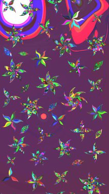 Tatil havası. Nazik romantik baskı. Bahar mevsimi. Raster güzel bir çiçek deseni çiziyor..