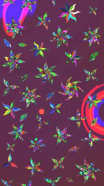 Güzel eskiz şekli. Raster çiçekli arka plan. Yazdır. Güzel kumaş deseni. Renkli Yaz Temalı eskiz kalıbı. Düz Çiçek Elementleri Tasarımı.