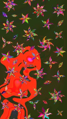 Güzel kumaş deseni. Çizim raster deseni. Çiçek arka planı.