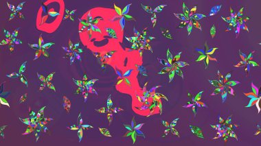 Tekstil veya kitap kapakları, imalat, duvar kağıtları, baskı, hediye paketi ve yapıştırma kitabı için çiçek eskizi geçmişi. Raster illüstrasyonu. Küçük ölçekli çiçeklerdeki basit sevimli desen.