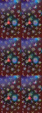 Çiçek deseni. Şatafatlı bahar bahçesi dokusu. Flower eskiz arka planı. Raster illüstrasyonu.