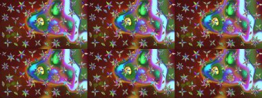 Raster çiçekli arka plan. Güzel kumaş deseni. Düz Çiçek Elementleri Tasarımı. Güzel eskiz şekli. Yazdır. Renkli Yaz Teması çizim şablonu.