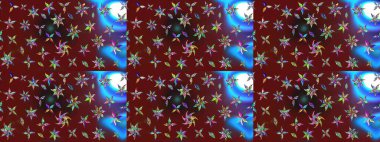 Çiçek deseni. Renkli Bahar Teması eskiz kalıbı. Raster güzel kumaş deseni çiziyor. Düz Çiçek Elementleri Tasarımı.