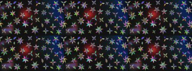 Raster Moda kumaş deseni. Şirin çiçekler. Çizgi çizimi deseni.