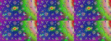 Karalama çiçeği. Düz Çiçek Elementleri Tasarımı. Zentangle soyut çiçekleri. Güzel kumaş deseni. Renkli Bahar Teması eskiz kalıbı. Raster illüstrasyonu.