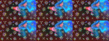 Etnik Mandala havlusu. Sınır Kızılderili çiçekli paisley patten. Raster Henna tarzı. Taslak süsleme izi. Tebrik kartı arkaplanı, boyama kitabı, arkaplan, tekstil için kullanılabilir.