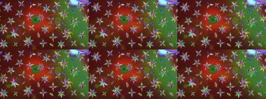 Tekstil ve kapak tasarımı için mükemmel. Elle çizilmiş sonbahar çiçeği deseni. Kahverengi ve yeşil renkli çiçekler. Renkli kahverengi ve yeşil çizim deseni. Doodle tarzı.