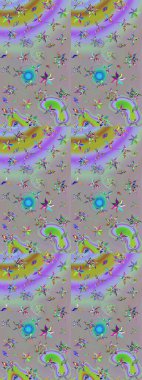 Gri ve nötr renkler üzerine çiçek desenli çizimler, el yapımı papatyalar, papatyalar. Tekrar eden çiçek arkaplanı, zarif gri ve nötr çiçek duvar kağıdı.