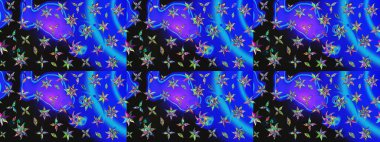 Çiçek arkaplan. Çizim raster deseni. Güzel kumaş deseni.