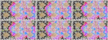 Raster geleneksel altın pürüzsüz deseni nötr renklerde. Barok tarzında kusursuz bir doğulu süsü..