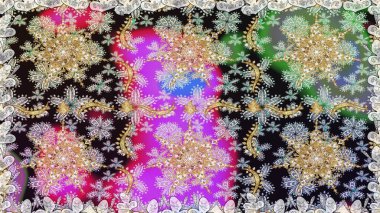 Gri renkli ve altın elementli altın desenli. Kusursuz klasik raster altın desenli. Klasik klasik klasik arka plan. Geleneksel oryantasyon süsü.