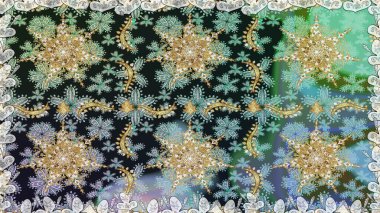 Klasik klasik klasik arka plan. Gri renklerde, altın elementlerle kusursuz desen. Geleneksel oryantasyon süsü. Klasik raster altın pürüzsüz desen.