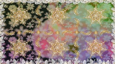 Kusursuz klasik raster grisi ve altın desenli. Klasik klasik klasik arka plan. Geleneksel oryantasyon süsü.