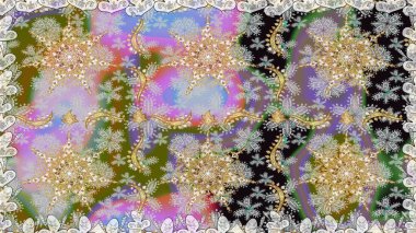 Damask pürüzsüz yineleme kalıbı. Tarafsız renklerde altın element. Antika altın tekrarlanabilir duvar kağıdı. Barok tarzında altın çiçekli süs..