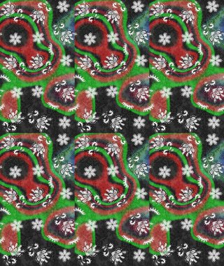 Raster Güzel kumaş deseni. Raster suluboya çiçek deseni, narin çiçekler, gri ve yeşil çiçekler, tebrik kartı şablonu..