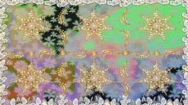 Kusursuz klasik raster altın desenli. Geleneksel oryantasyon süsü. Altın elementlerle nötr renklerde altın desen. Klasik vintage arkaplan.