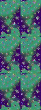 Çiçekli çiçek deseni, suluboya. Raster deseni. Süslü kumaş deseni.