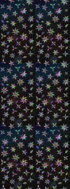 Soyut etnik raster çizim kalıbı. Kabile sanatı boho baskısı, klasik çiçek arkaplanı. Arkaplan dokusu, duvar kağıdı, gri ve mavi renkli çiçek teması.