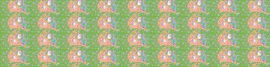 Çiçekli karalama şeklinde Raster çiçek deseni. Nazik, narin çiçek arkaplanı. Tarafsız ve yeşil renkte çiçekler.
