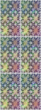 Raster oryantal süs. Gri ve nötr renklerde altın desenler ve altın elementler. Geleneksel klasik altın desen. Barok tarzında kusursuz bir doğulu süsü..