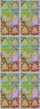 Tarafsız, yeşil ve altın desenli. Klasik raster şablonu. Tekrarlayan ögelerle kusursuz soyut arkaplan.