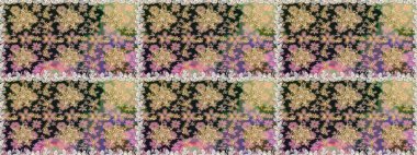 Kusursuz klasik raster altın desenli. Geleneksel oryantasyon süsü. Gri ve nötr renklerde altın desenler ve altın elementler. Klasik vintage arkaplan.