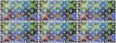 Gri ve nötr renklerde altın tekrarlayan elementler içeren soyut bir arka plan. Kusursuz oryantal klasik altın desen.